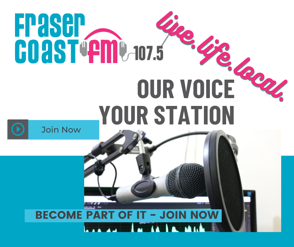 Have a say in your local Community Radio station.  Join Fraser Coast Community Radio now!